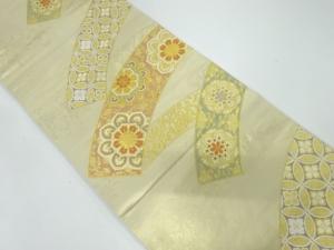 華紋模様織出し袋帯